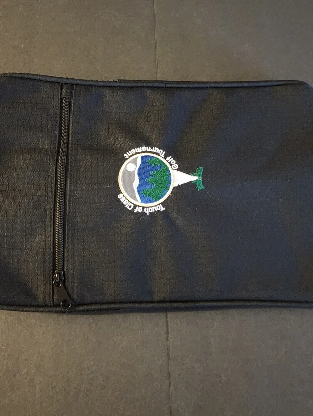 New Unbranded Golf Shoe Travel Bag, Black, With A Touch Of Class Tournament Logo